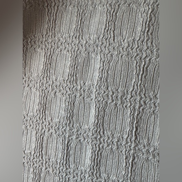 Saints Studio Light Gray Casual Textured Button-Down Shirt NWT M - Picture 6 of 6